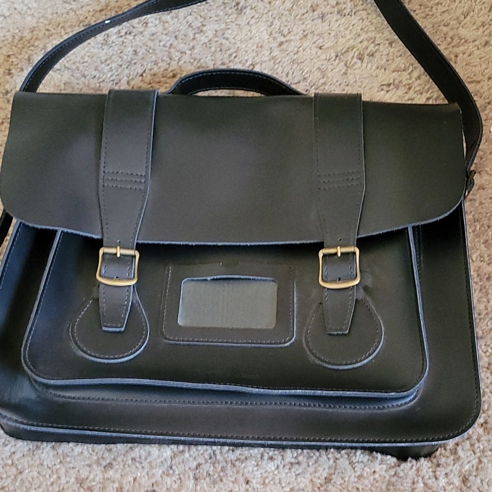 Black Leather Men's Bag